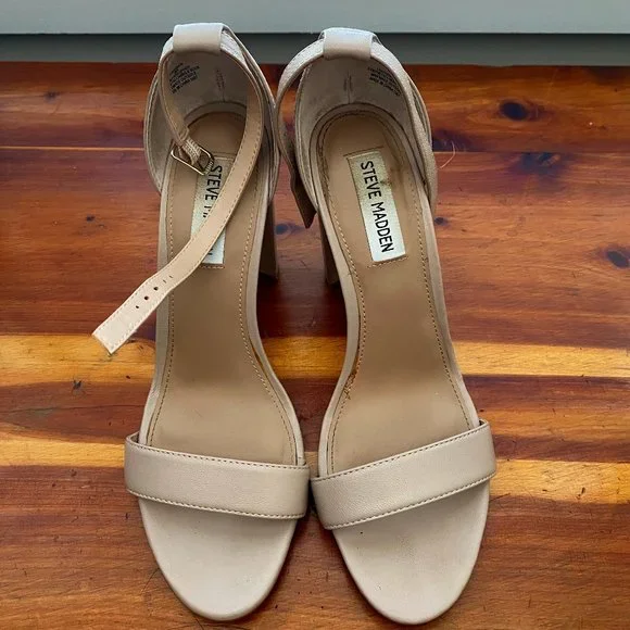 Steve Madden Carrson Dress Sandal Blush Leather (Sz. 9) - Picture 6 of 10